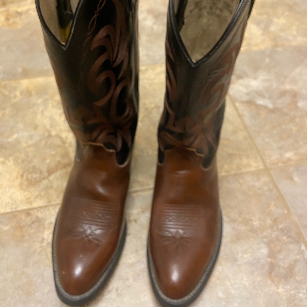 Durango 9D Black & Brown Leather Boots